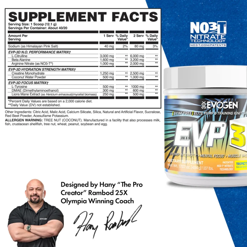 EVP-3D Non-Stim Pre-Workout - Image 2